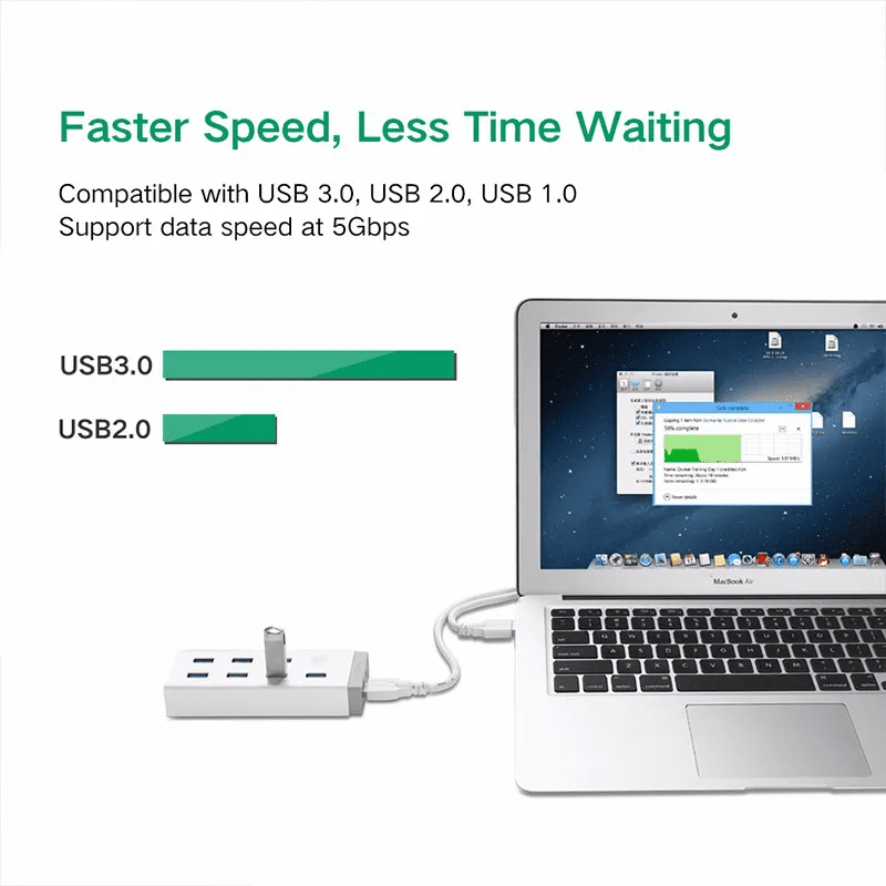 Bộ Chia USB 3.0 7 Cổng Ugreen 20296 10 Bộ Chia USB 3.0 7 Cổng Ugreen 20296