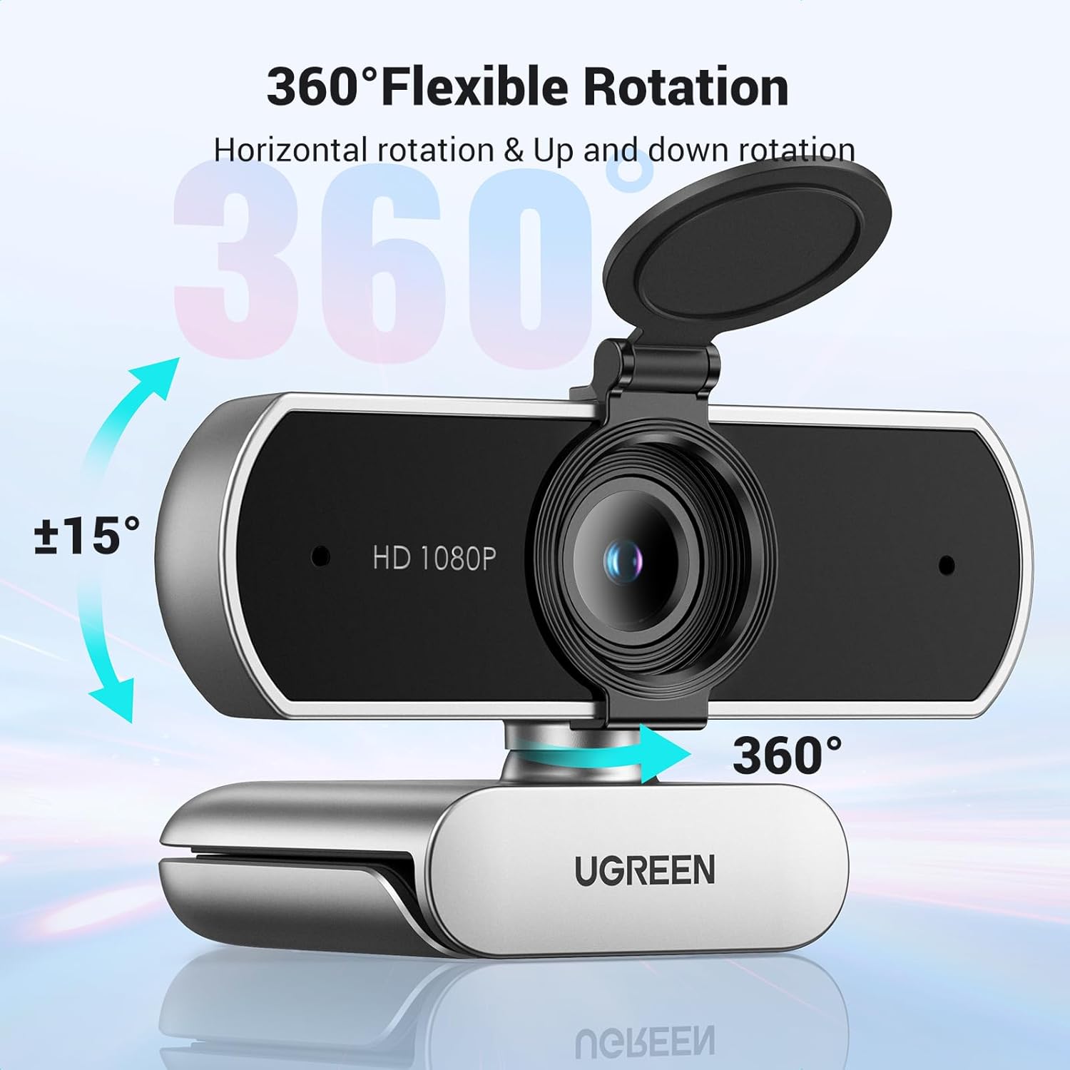 Webcam Ugreen CM678 15728 Full HD 1080P@30FPS 5 Webcam Ugreen CM678 15728 Full HD 1080P@30FPS - Hình ảnh 5