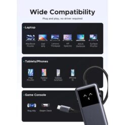 Ugreen 45155 Hub USB-C 7 trong 1 HDMI 4K@60Hz, Ethernet 1Gbps 18 Ugreen 45155 Hub USB-C 7 trong 1 HDMI 4K@60Hz, Ethernet 1Gbps