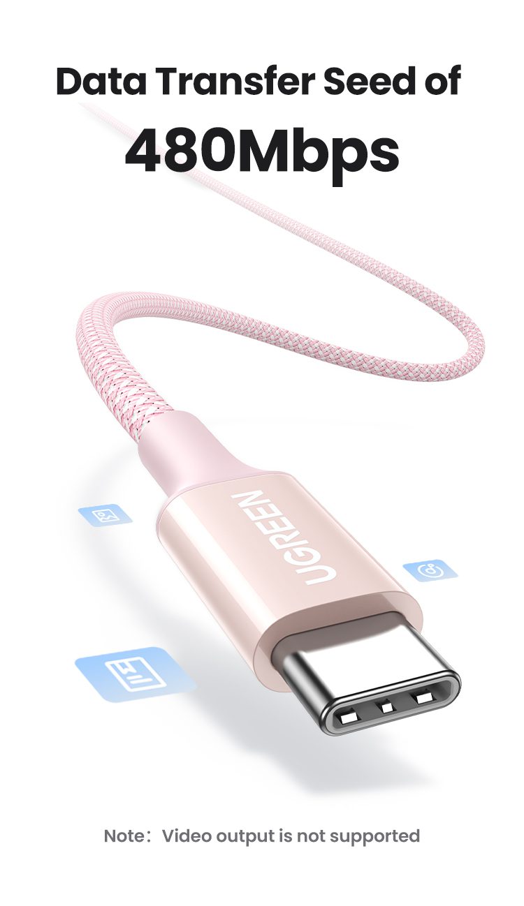 Cáp sạc nhanh C to C 100W Ugreen L502 dài 1m 3 Cáp sạc nhanh C to C 100W Ugreen L502 dài 1m - Hình ảnh 3