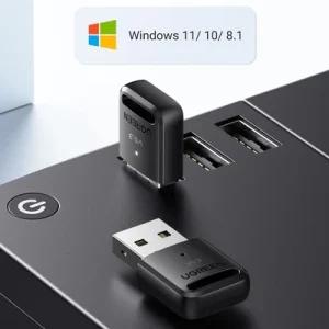 UGREEN 90225- USB Bluetooth 5.3 Tầm Xa 20m, Hỗ Trợ 7 Thiết Bị