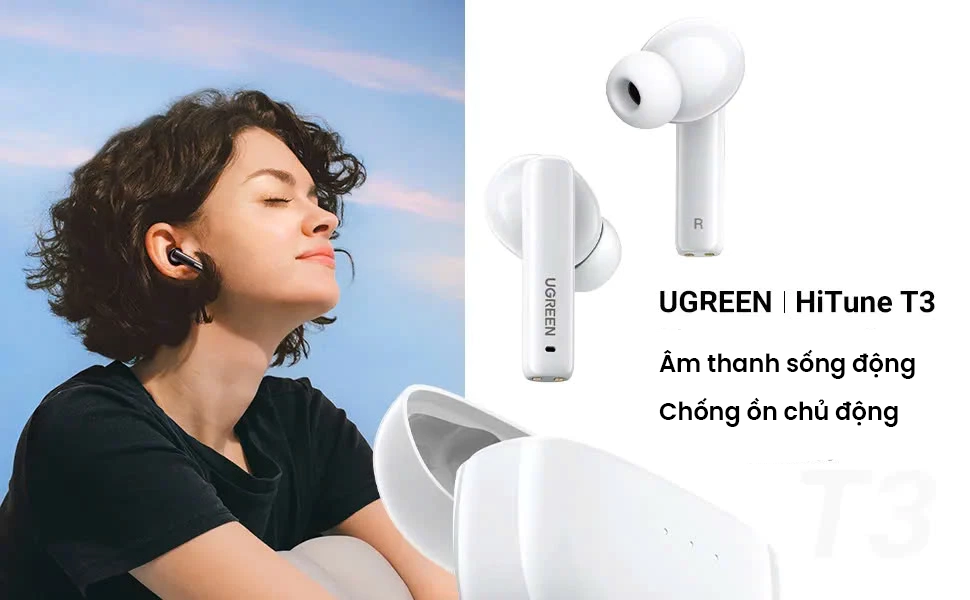 Tai Nghe Bluetooth Chống Ồn Chủ Động UGREEN HiTune T3 Pro