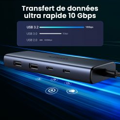 Hub chuyển đổi USB-C 7 trong 1 Ugreen 45379 CM639 12 Hub chuyển đổi USB-C 7 trong 1 Ugreen 45379 CM639