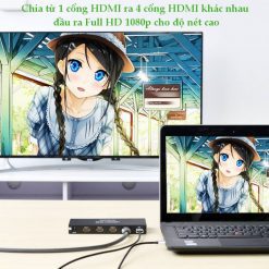 Bộ Chia HDMI 1 Ra 4 UGREEN 40202 – Hỗ Trợ Full HD, Tín Hiệu Ổn Định