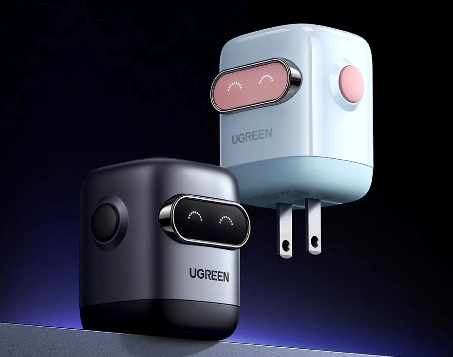 Củ sạc nhanh 3 cổng hình robot 2C1A 65W UGREEN X662 40 Củ sạc nhanh 3 cổng hình robot 2C1A 65W UGREEN X662