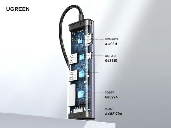 Hub chuyển đổi có thay thế docking station được không? 12 Hub chuyển đổi