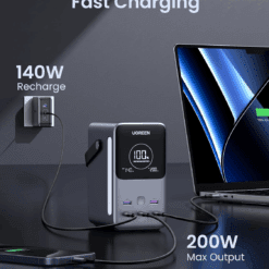 UGREEN PB770 – Pin sạc dự phòng 48,000mAh 300W, 5 cổng sạc nhanh 10 UGREEN PB770 – Pin sạc dự phòng 48,000mAh 300W, 5 cổng sạc nhanh