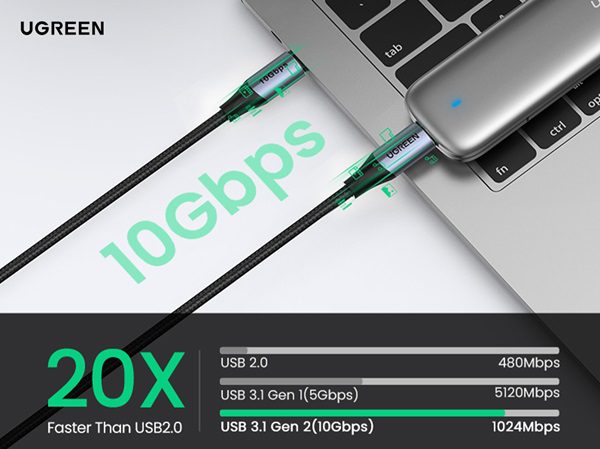 Cáp sạc nhanh Ugreen có gì nổi bật hơn so với đối thủ? 10 Cáp sạc nhanh