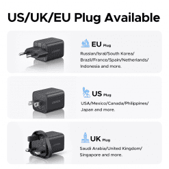 Củ sạc nhanh 2 cổng 1C1A 20W Ugreen 55533