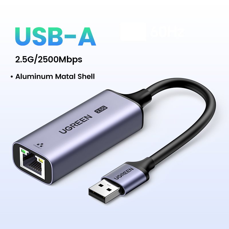UGREEN 25051 - Bộ chuyển đổi USB sang LAN RJ45 2.5Gbs 1 UGREEN 25051 - Bộ chuyển đổi USB sang LAN RJ45 2.5Gbs
