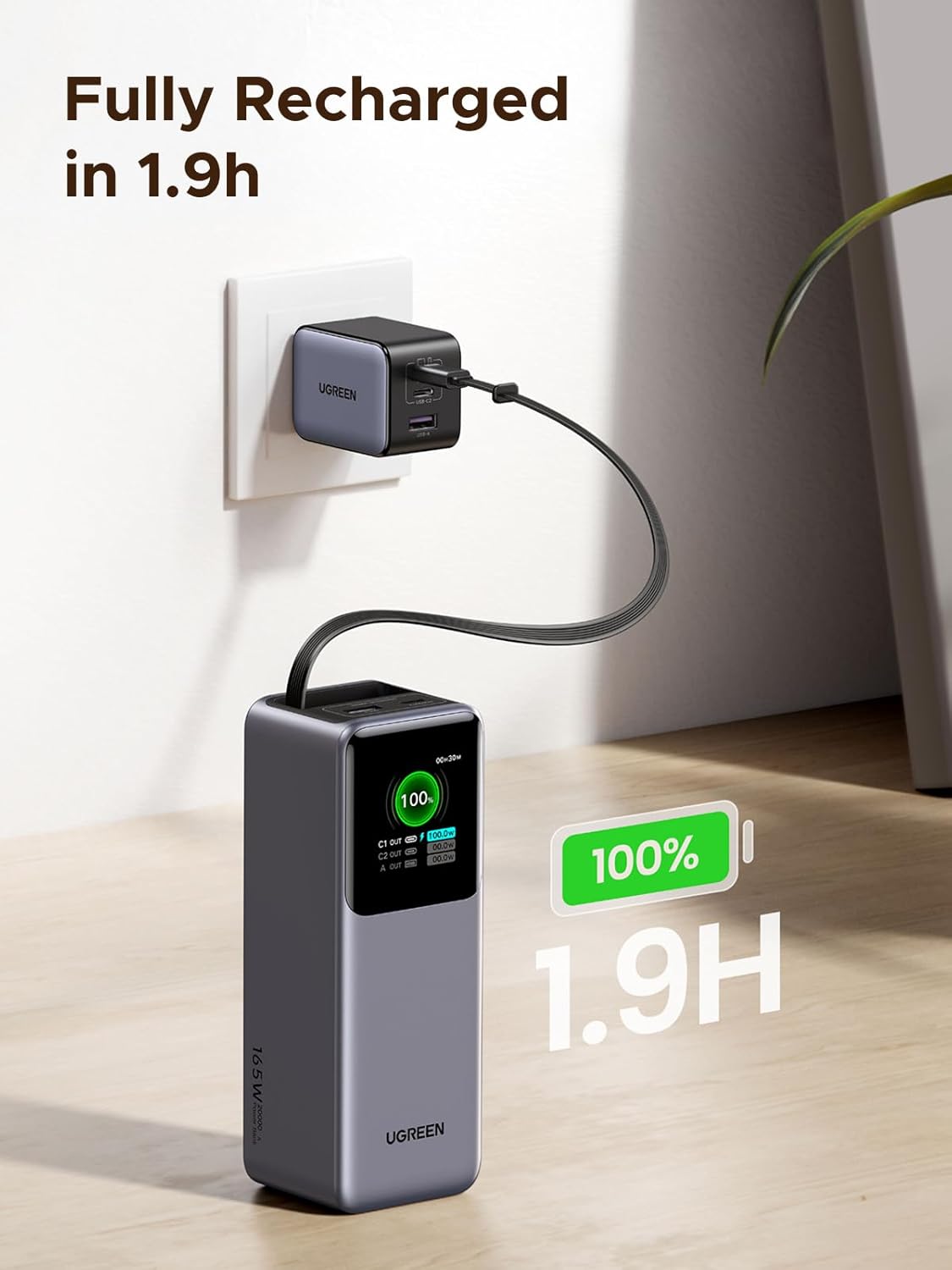 Pin Sạc Dự Phòng 20000mAh Ugreen PB726 165W 6 Pin Sạc Dự Phòng 20000mAh Ugreen PB726 165W - Hình ảnh 6