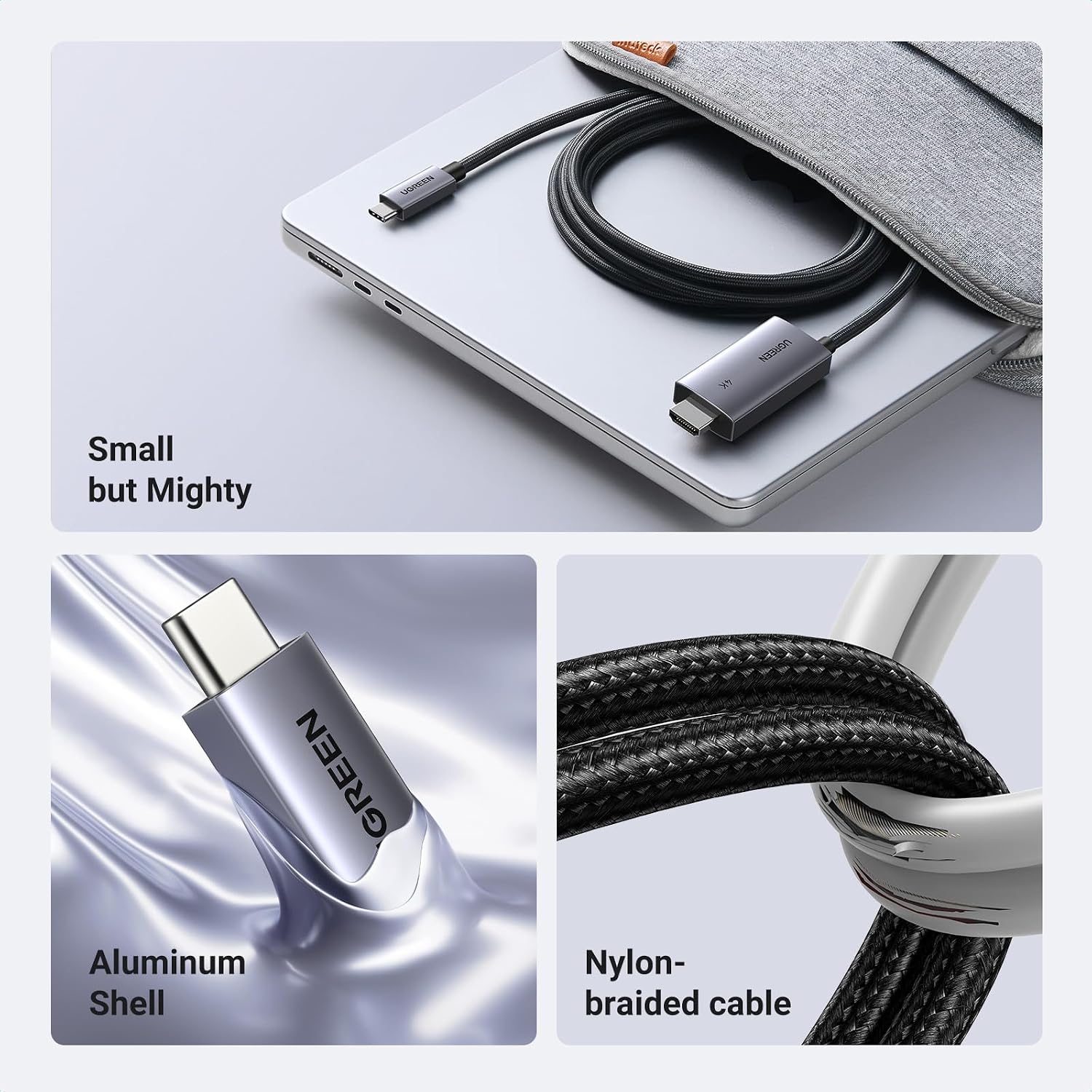 Cáp Chuyển USB-C Sang HDMI 4K 2m Ugreen CM675 6 Cáp Chuyển USB-C Sang HDMI 4K 2m Ugreen CM675 - Ảnh 6