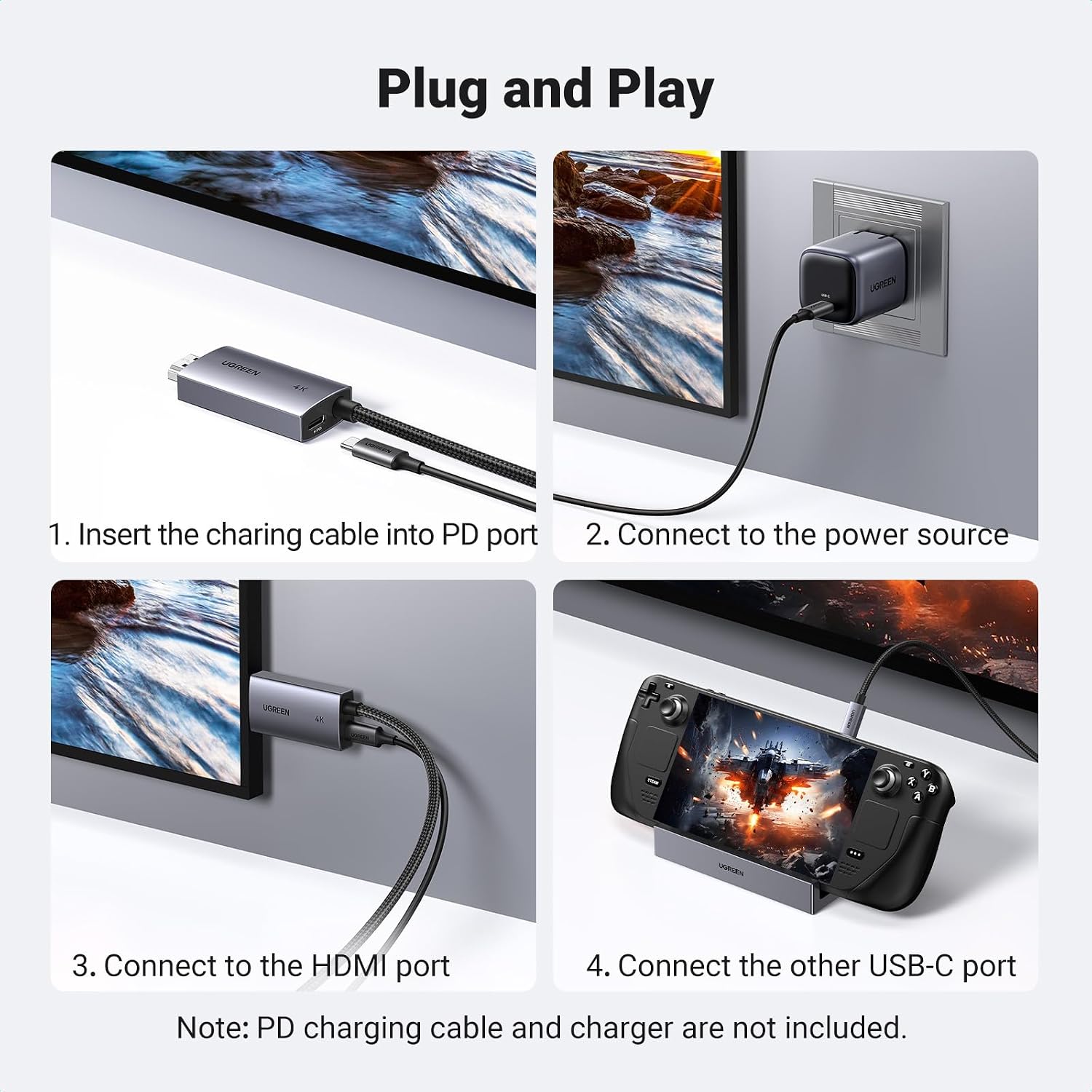 Cáp Chuyển USB-C Sang HDMI 4K 2m Ugreen CM675 4 Cáp Chuyển USB-C Sang HDMI 4K 2m Ugreen CM675 - Ảnh 4