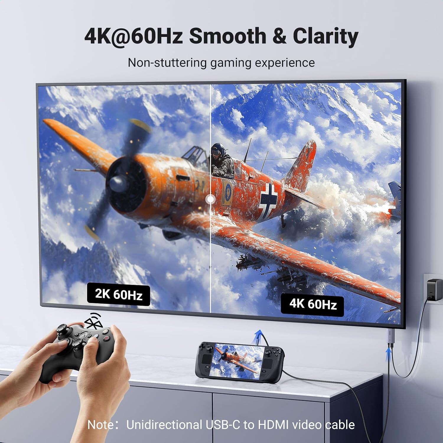 Cáp Chuyển USB-C Sang HDMI 4K 2m Ugreen CM675 8 Cáp Chuyển USB-C Sang HDMI 4K 2m Ugreen CM675 - Ảnh 8
