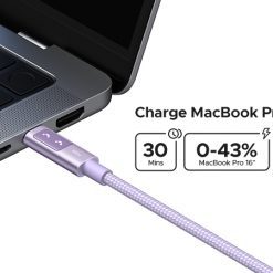 Cáp Sạc Nhanh 100W C to C Ugreen L509 Màu Tím