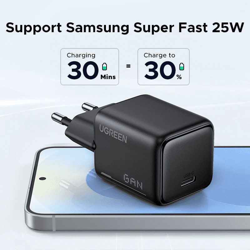 Củ sạc nhanh Type C 25W UGREEN 75955 3 Củ sạc nhanh Type C 25W UGREEN 75955 - Hình ảnh 3