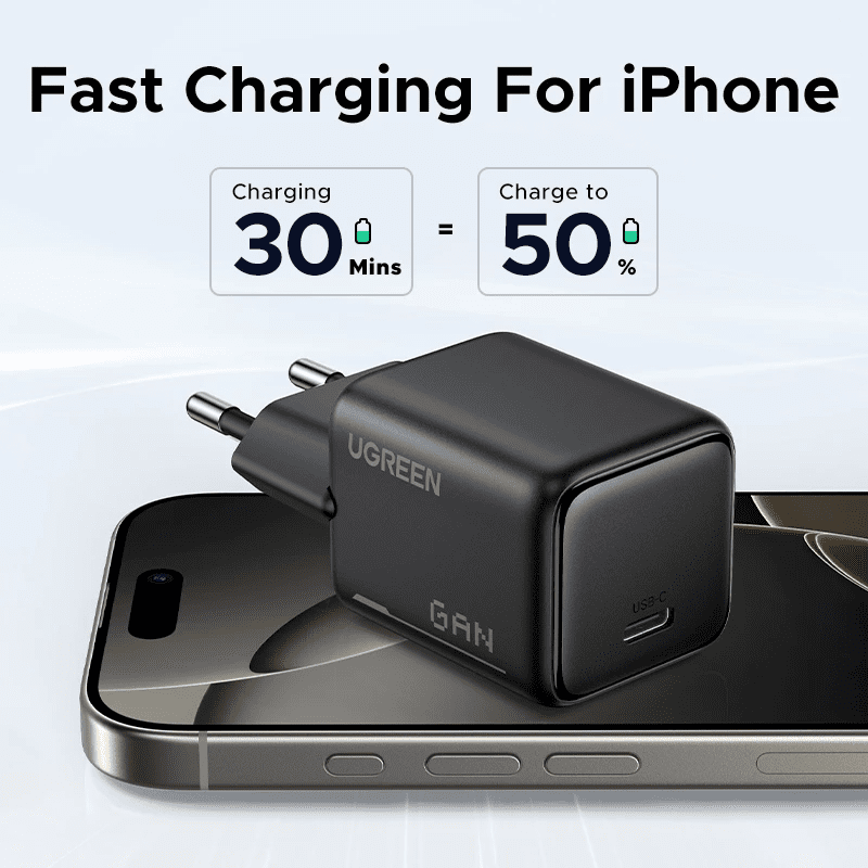 Củ sạc nhanh Type C 25W UGREEN 75955 2 Củ sạc nhanh Type C 25W UGREEN 75955 - Hình ảnh 2