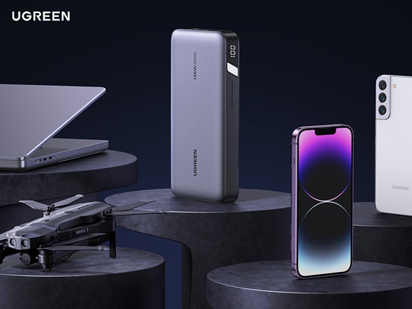 Pin sạc dự phòng Ugreen 20000mAh – Năng lượng cả ngày dài 10 Pin sạc dự phòng