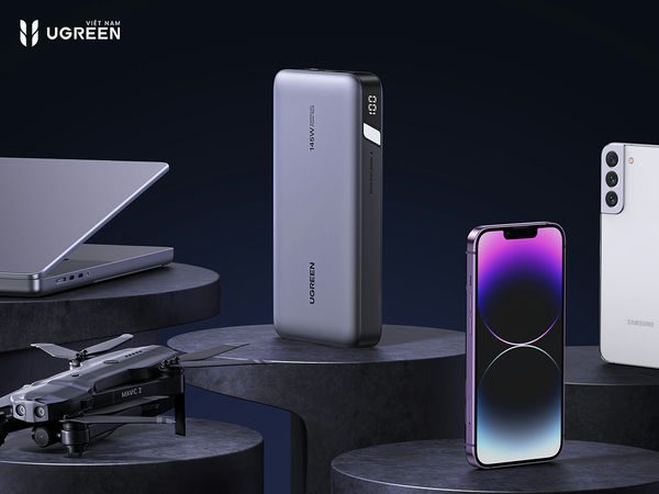 Top pin sạc dự phòng Ugreen hỗ trợ sạc nhanh PD, QC 7 Pin sạc dự phòng