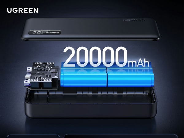 Pin sạc dự phòng Ugreen 20000mAh – Năng lượng cả ngày dài 7 Pin sạc dự phòng