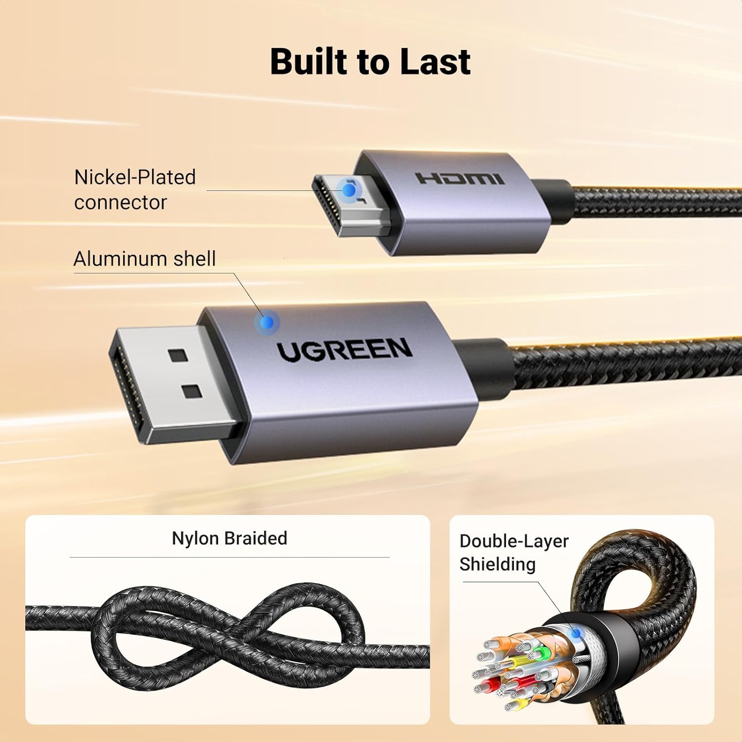 Cáp chuyển DisplayPort sang HDMI Ugreen DP125 3 Cáp chuyển DisplayPort sang HDMI Ugreen DP125 - Ảnh 3