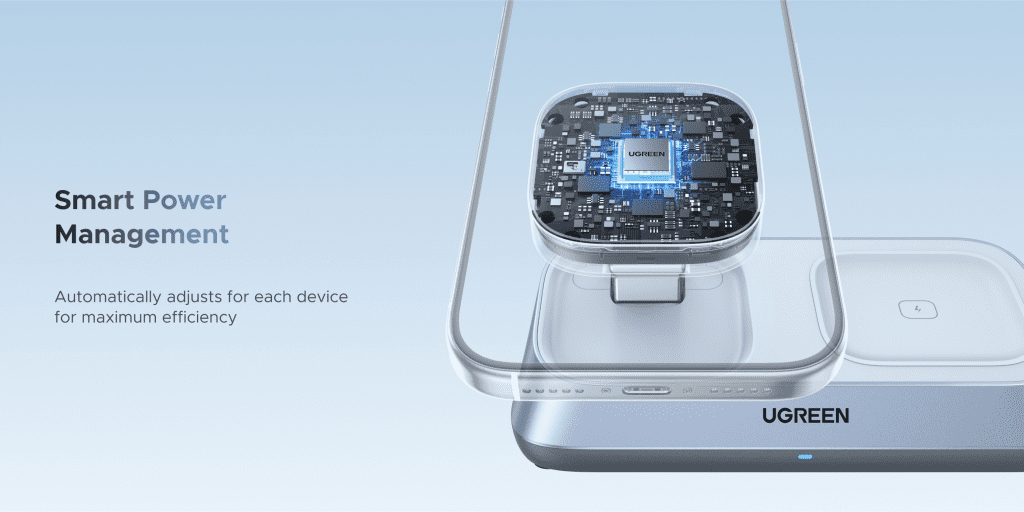 Đế sạc không dây để bàn 3 trong 1 25W Ugreen 55676