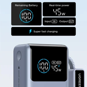 UGREEN PB727- 75701B Pin sạc dự phòng 10000mAh 55W 17 UGREEN PB727- 75701B Pin sạc dự phòng 10000mAh 55W