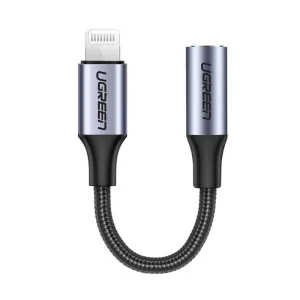 UGREEN 30756 Cáp Chuyển Đổi Lightning Sang 3.5mm Jack Tai Nghe, Chuẩn MFi, Dài 10cm Màu Đen - Như Mới